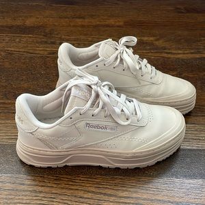 Reebok Club C Geo Platform size 7.5 Sneakers in Beige